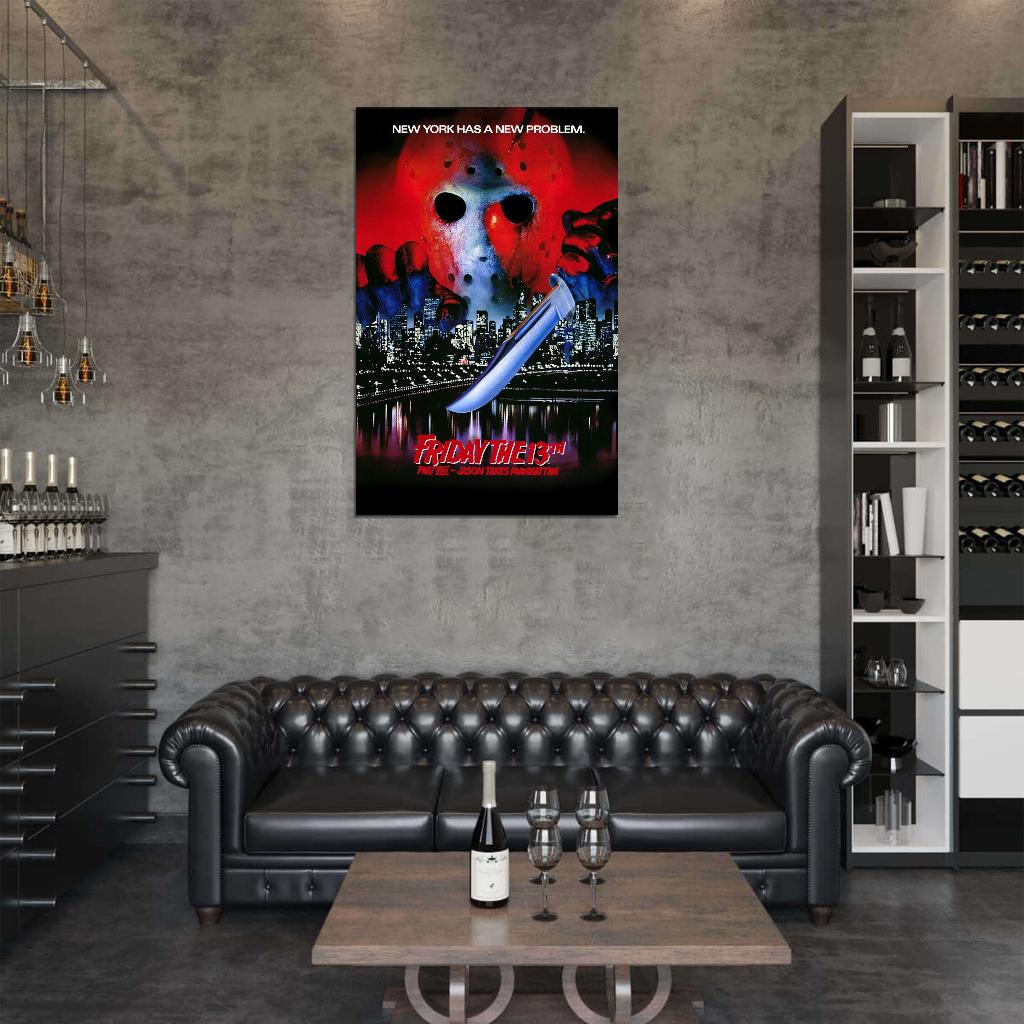 FRIDAY THE 13TH P VIII 8 Jason Takes Manhattan   Film Retro Movie Vintage Wall Poster