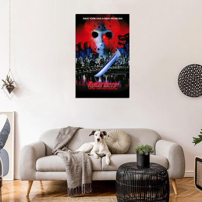 FRIDAY THE 13TH P VIII 8 Jason Takes Manhattan   Film Retro Movie Vintage Wall Poster