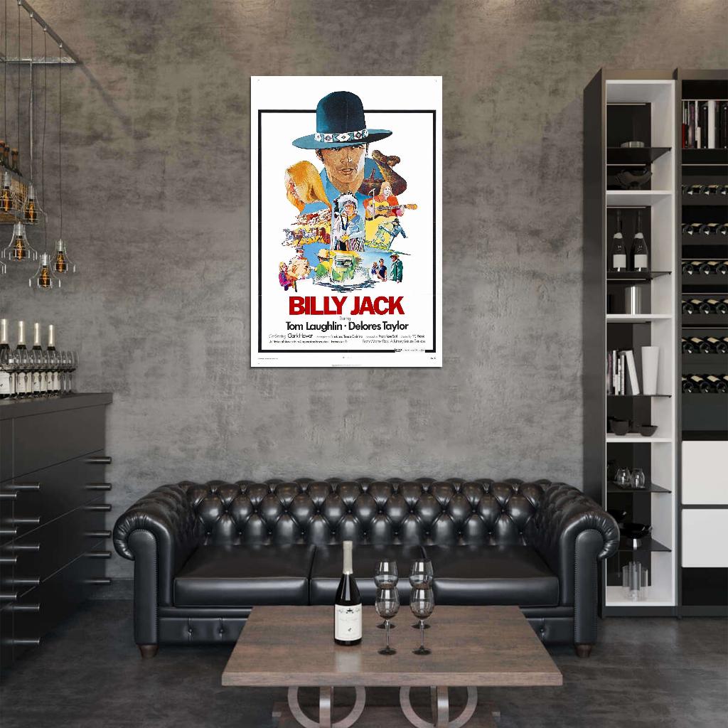 BILLY JACK 1971 Tom Laughlin Film Retro Movie Vintage Wall Poster