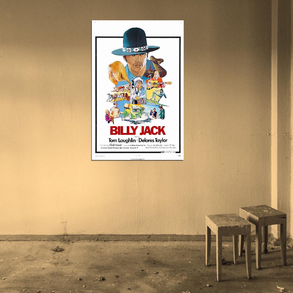 BILLY JACK 1971 Tom Laughlin Film Retro Movie Vintage Wall Poster
