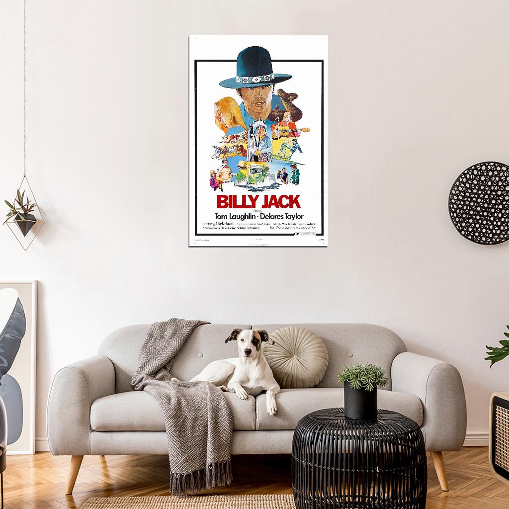 BILLY JACK 1971 Tom Laughlin Film Retro Movie Vintage Wall Poster