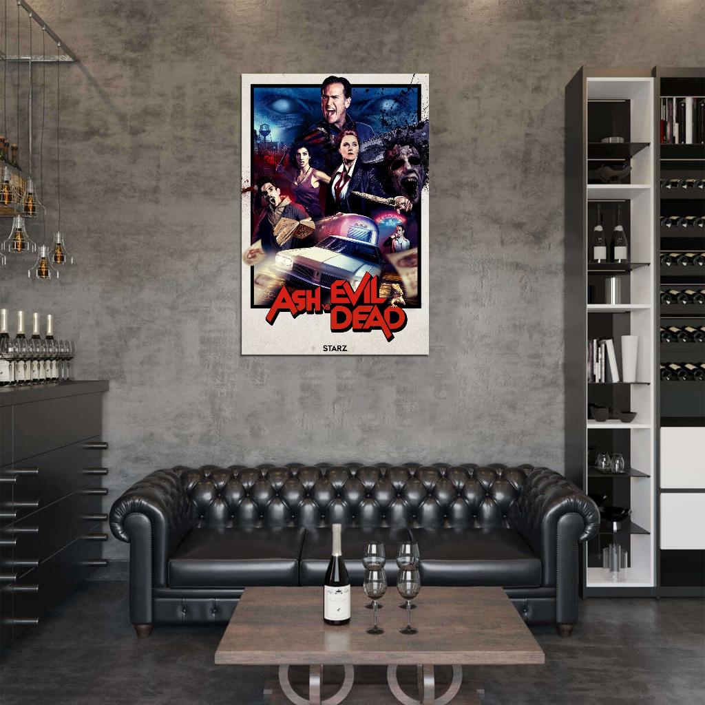 ASH vs THE EVIL DEAD Season 2 2016 Horror Film Retro Movie Vintage Wall Poster