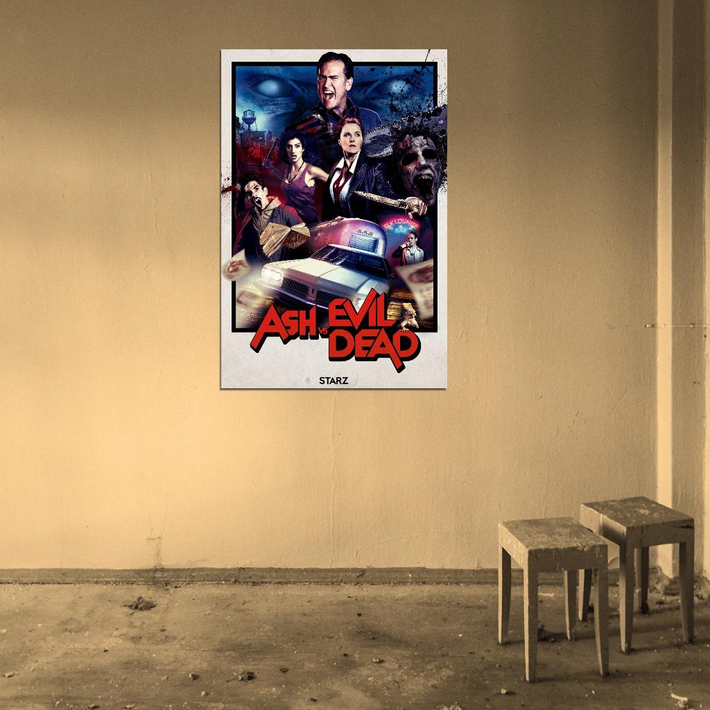 ASH vs THE EVIL DEAD Season 2 2016 Horror Film Retro Movie Vintage Wall Poster