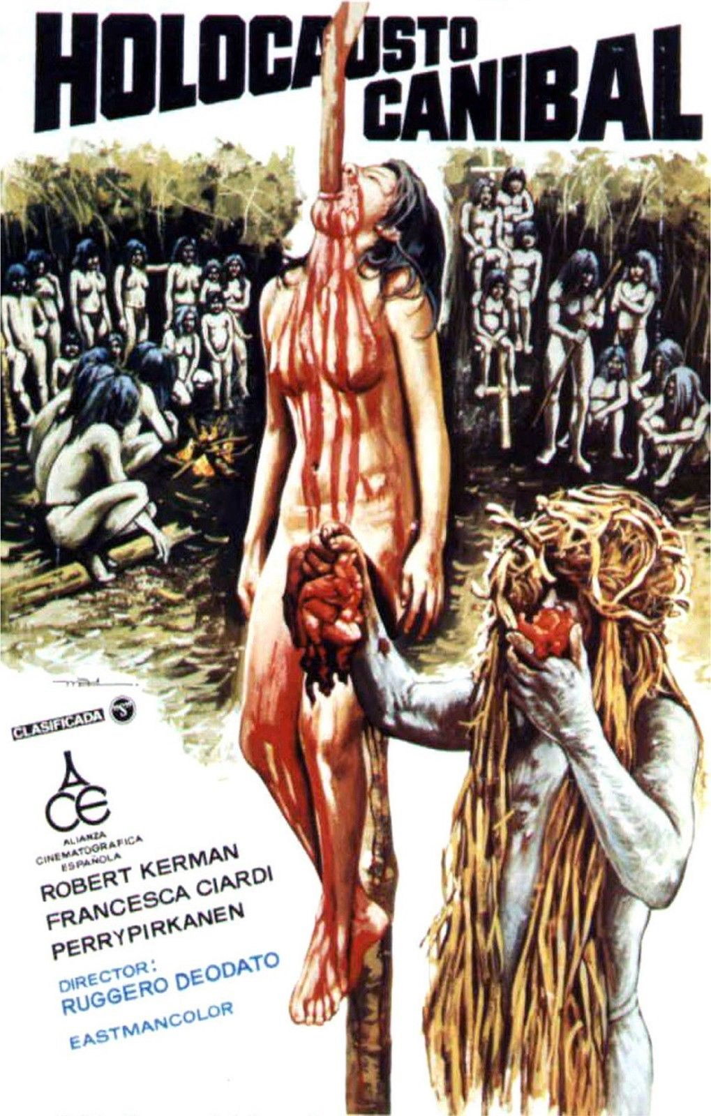 CANNIBAL HOLOCAUST Italian Gore Deodato BANNED Film Retro Movie Vintage Wall Poster