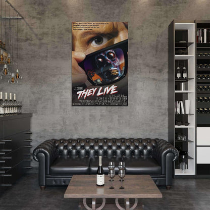 THEY LIVE 1988 Film Retro Movie Vintage Wall Poster