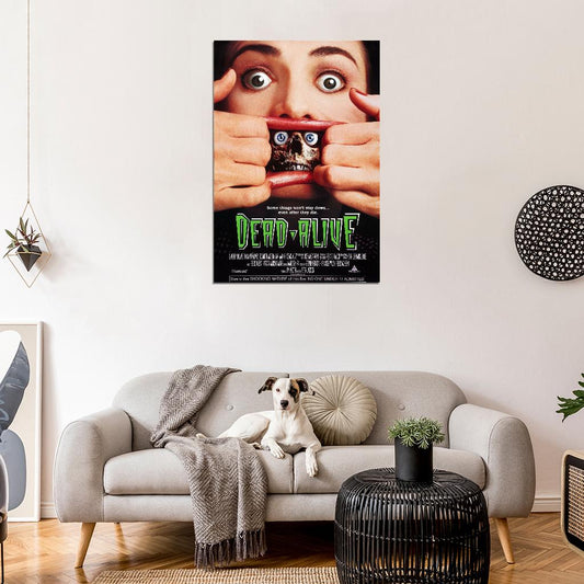 DEAD ALIVE aka BRAIN DEAD BRAINDEAD 1992 Film Retro Movie Vintage Wall Poster