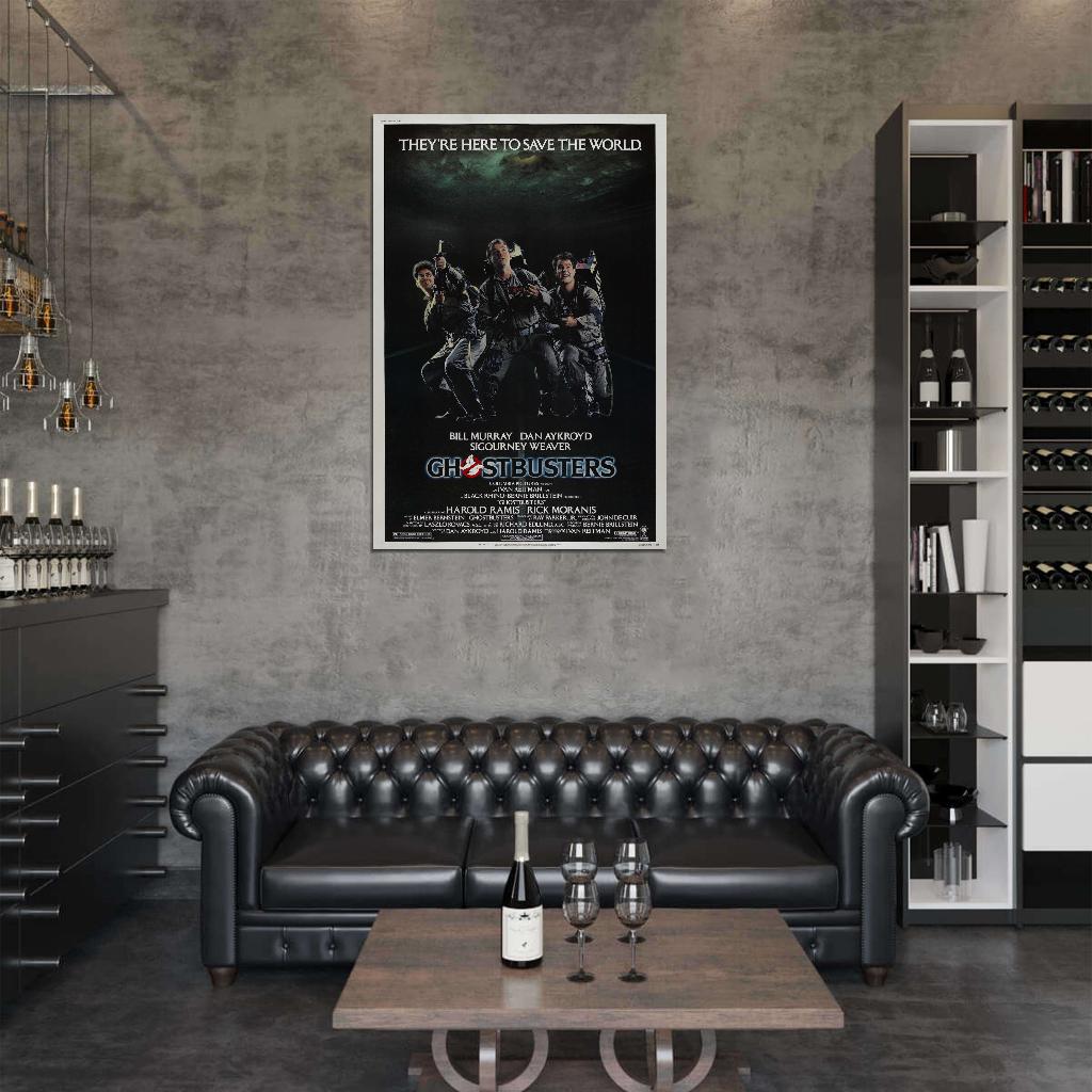GHOSTBUSTERS 1984 Ghost Busters Film Retro Movie Vintage Wall Poster