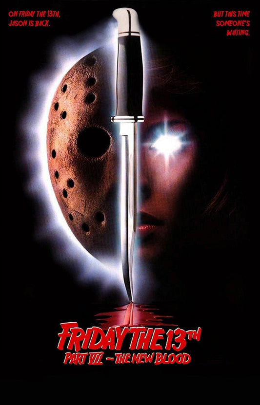 FRIDAY THE 13TH 7 THE NEW BLOOD Jason Vorhees  Film Retro Movie Vintage Wall Poster