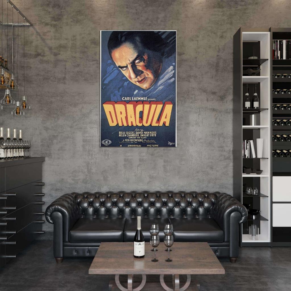 DRACULA Vampires Universal Monsters Film Retro Movie Vintage Wall Poster