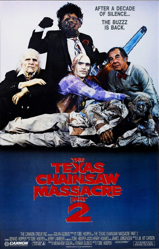 THE TEXAS CHAINSAW MASSACRE Part 2 Leatherface  Film Retro Movie Vintage Wall Poster