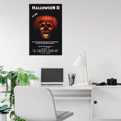 HALLOWEEN II 2 Michael Myers Slasher Film Retro Movie Vintage Wall Poster
