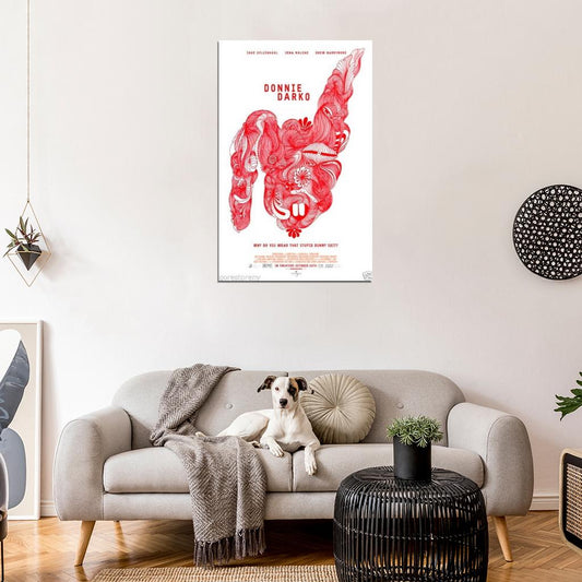 DONNIE DARKO Cult Time Travel Frank the Bunny Film Retro Movie Vintage Wall Poster