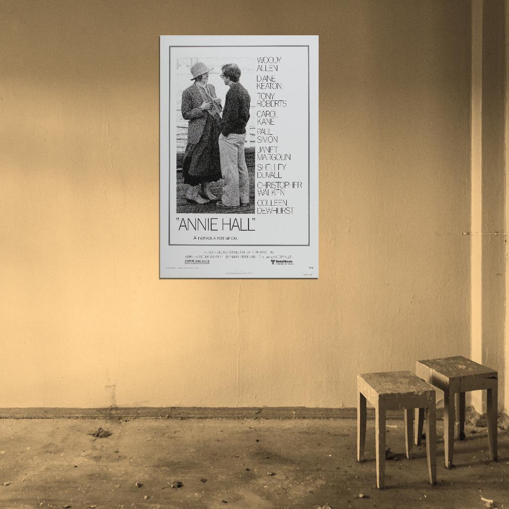 ANNIE HALL 1977 Woody Allen RARE Film Retro Movie Vintage Wall Poster
