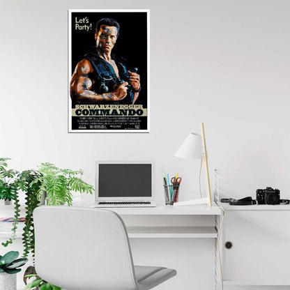 COMMANDO 1985 Terminator Predator Film Retro Movie Vintage Wall Poster