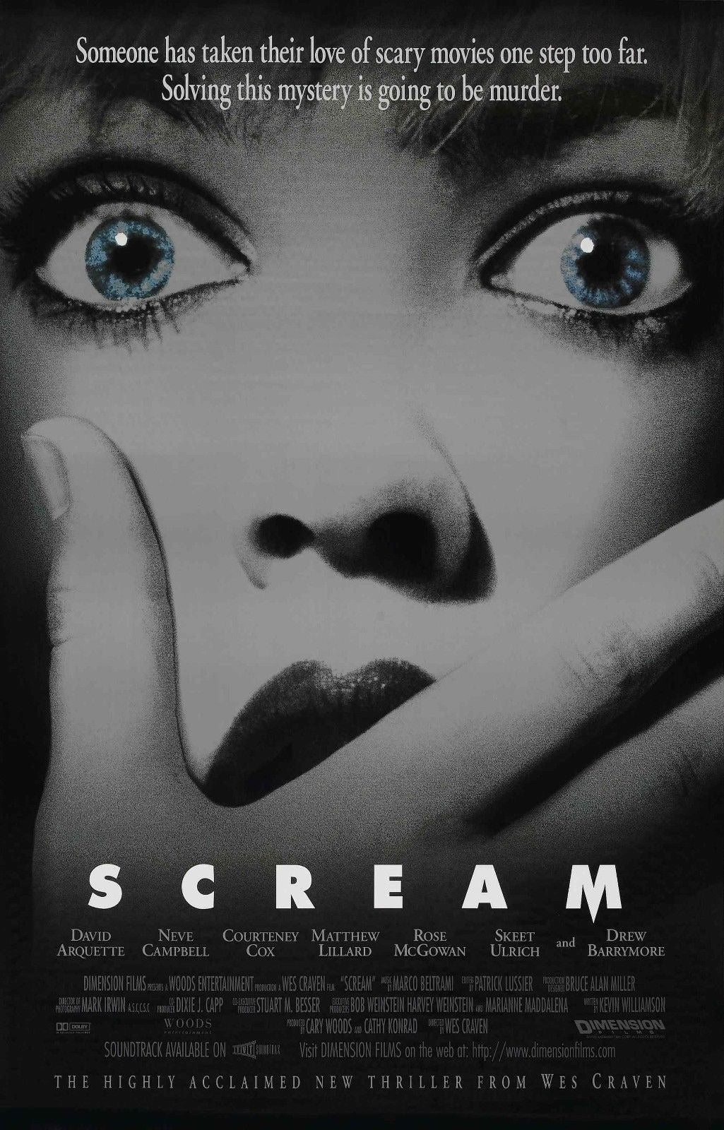 SCREAM Horror Film Retro Movie Vintage Wall Poster