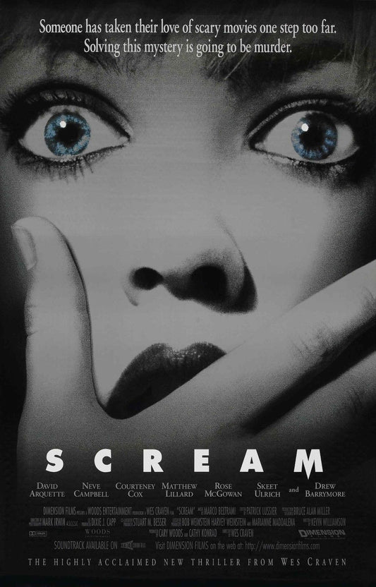 SCREAM Horror Film Retro Movie Vintage Wall Poster