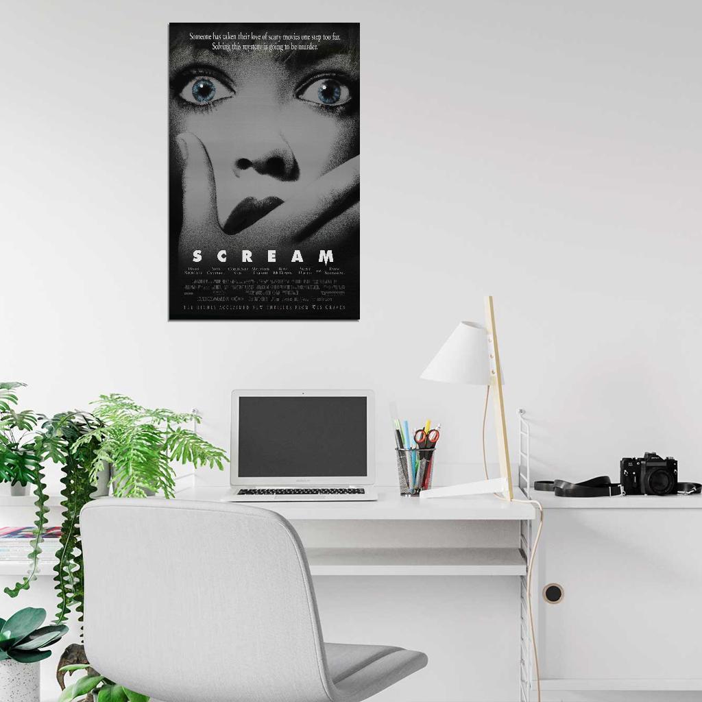 SCREAM Horror Film Retro Movie Vintage Wall Poster