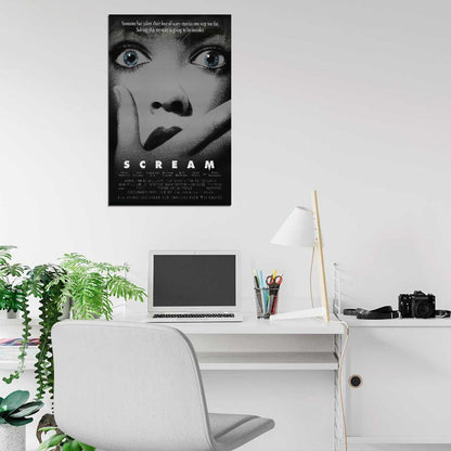 SCREAM Horror Film Retro Movie Vintage Wall Poster
