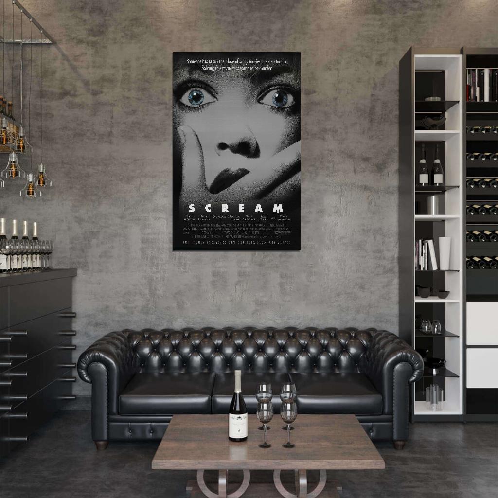 SCREAM Horror Film Retro Movie Vintage Wall Poster