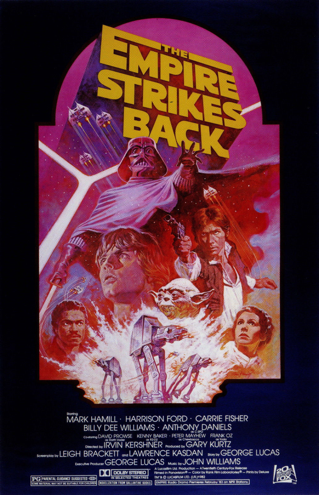 STAR WARS THE EMPIRE STRIKES BACK Darth Vader Film Retro Movie Vintage Wall Poster