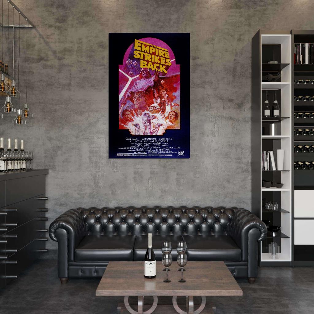 STAR WARS THE EMPIRE STRIKES BACK Darth Vader Film Retro Movie Vintage Wall Poster