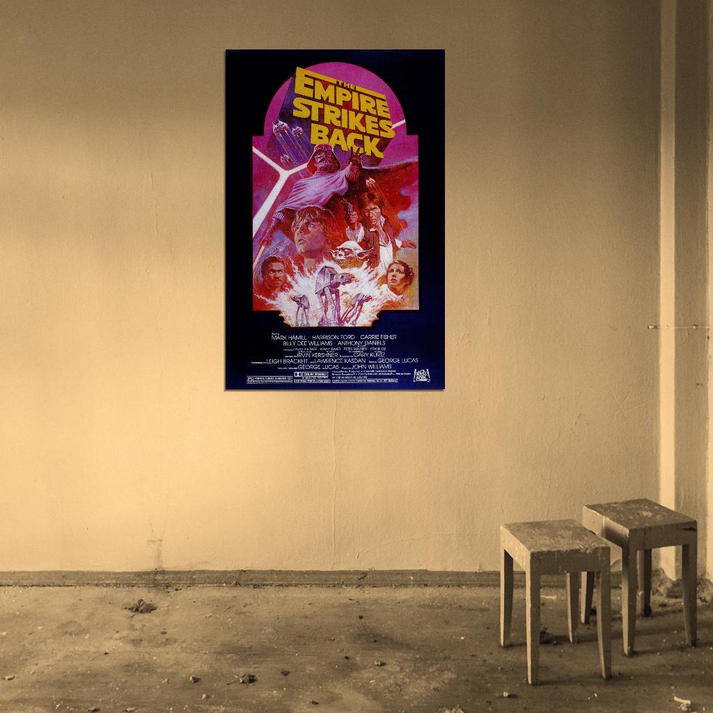 STAR WARS THE EMPIRE STRIKES BACK Darth Vader Film Retro Movie Vintage Wall Poster