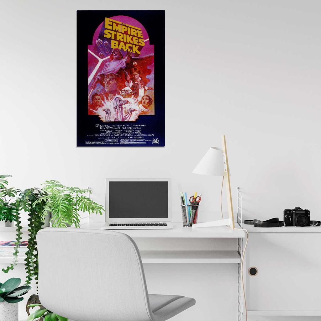 STAR WARS THE EMPIRE STRIKES BACK Darth Vader Film Retro Movie Vintage Wall Poster