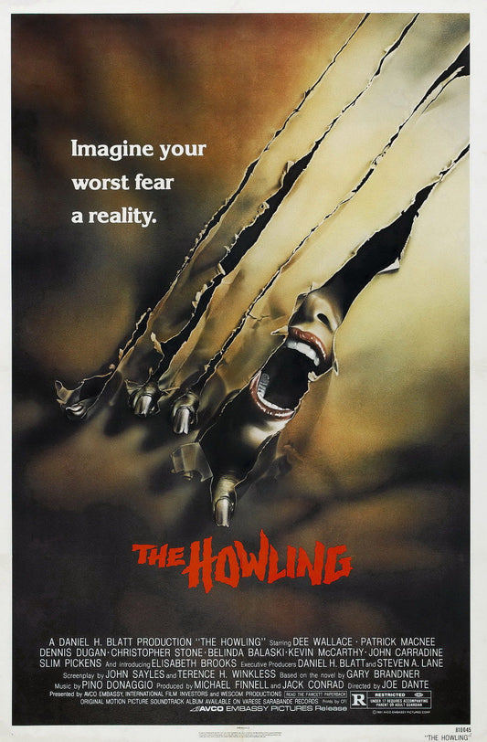 The Howling 1981 Film Retro Movie Vintage Wall Poster