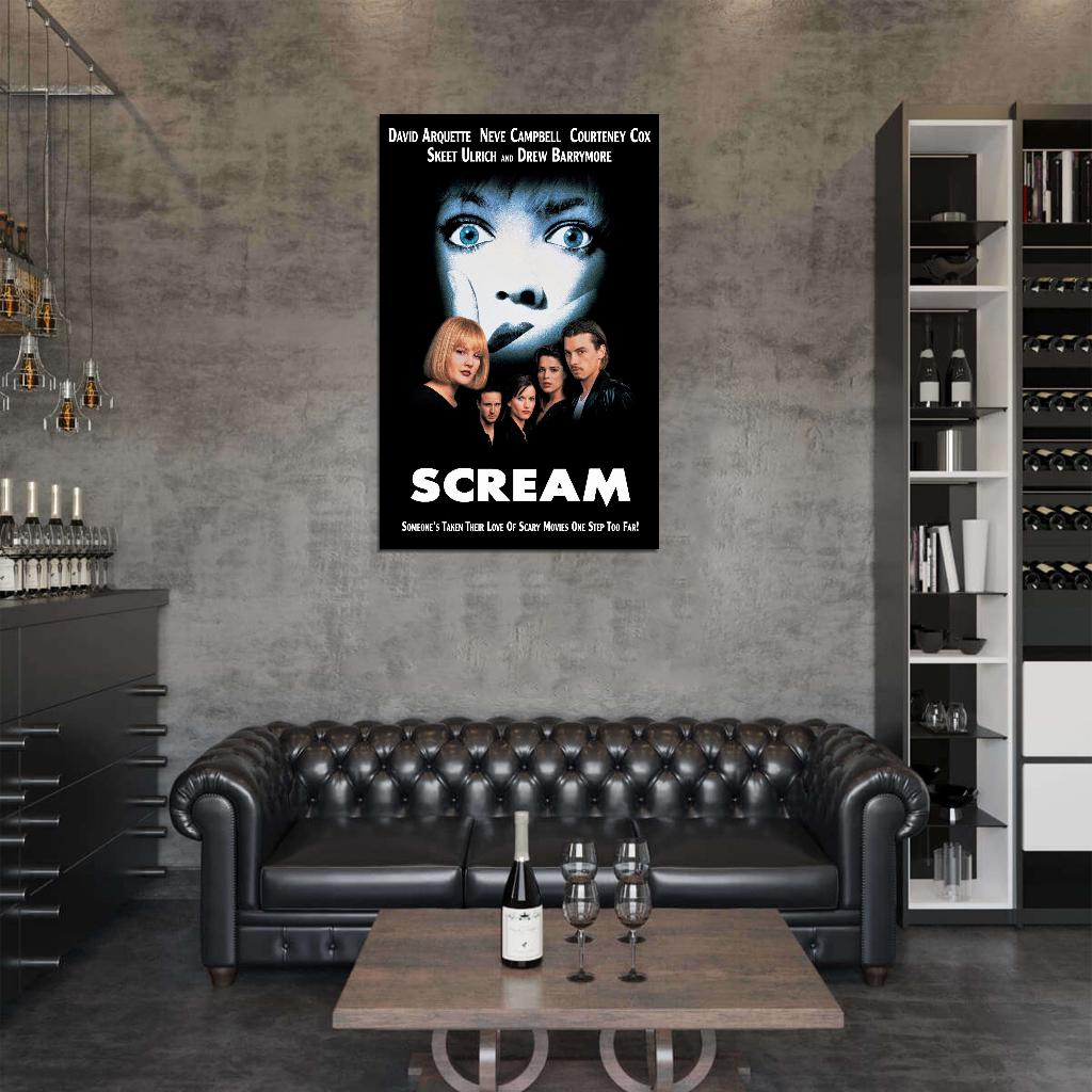 SCREAM Horror Wes Craven Film Retro Movie Vintage Wall Poster