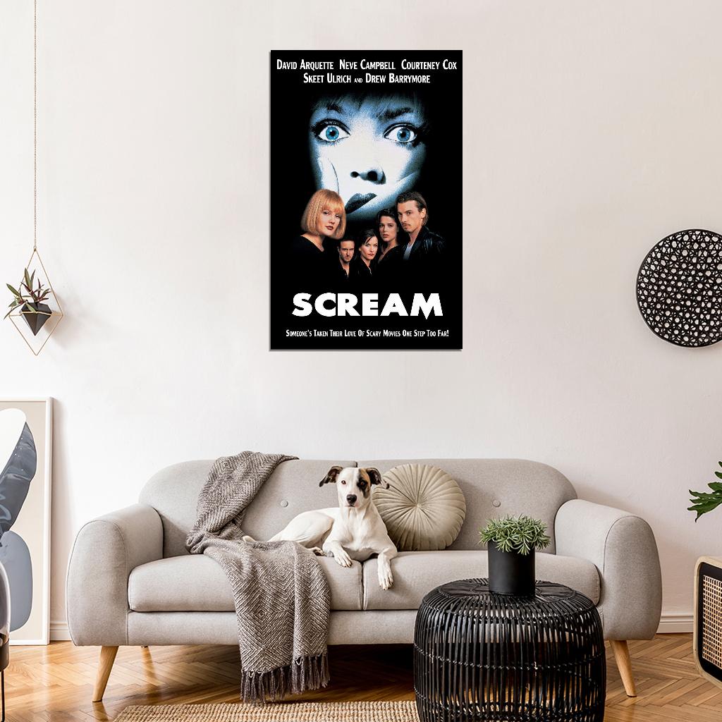 SCREAM Horror Wes Craven Film Retro Movie Vintage Wall Poster