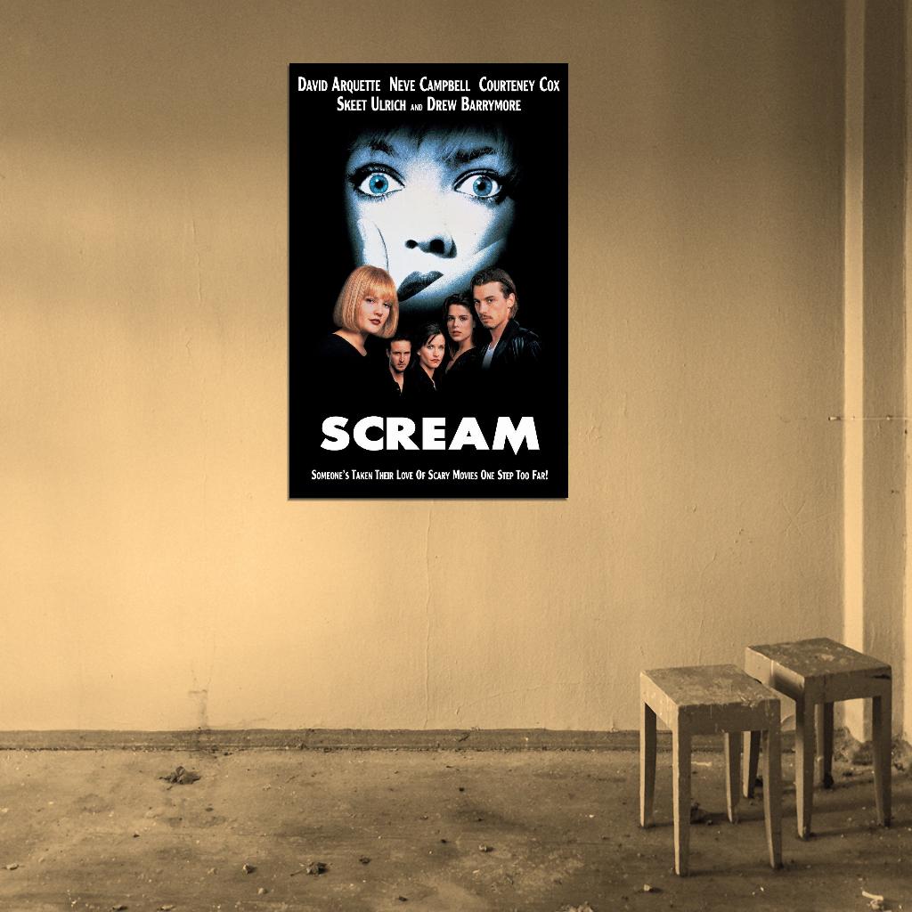 SCREAM Horror Wes Craven Film Retro Movie Vintage Wall Poster