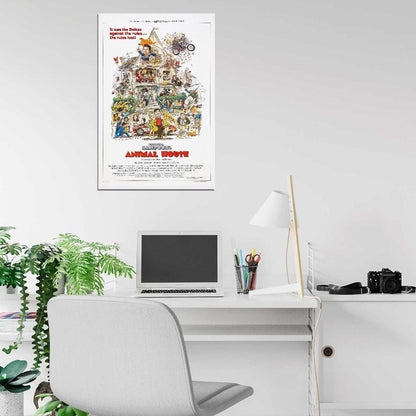 NATIONAL LAMPOON'S ANIMAL HOUSE John Belushi Film Retro Movie Vintage Wall Poster