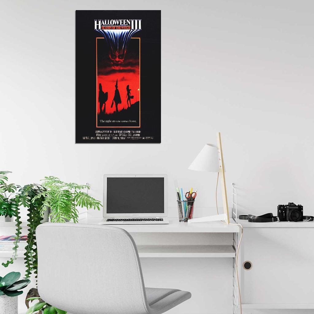 HALLOWEEN 3 Season of the Witch  SIlver Shamrock Film Retro Movie Vintage Wall Poster