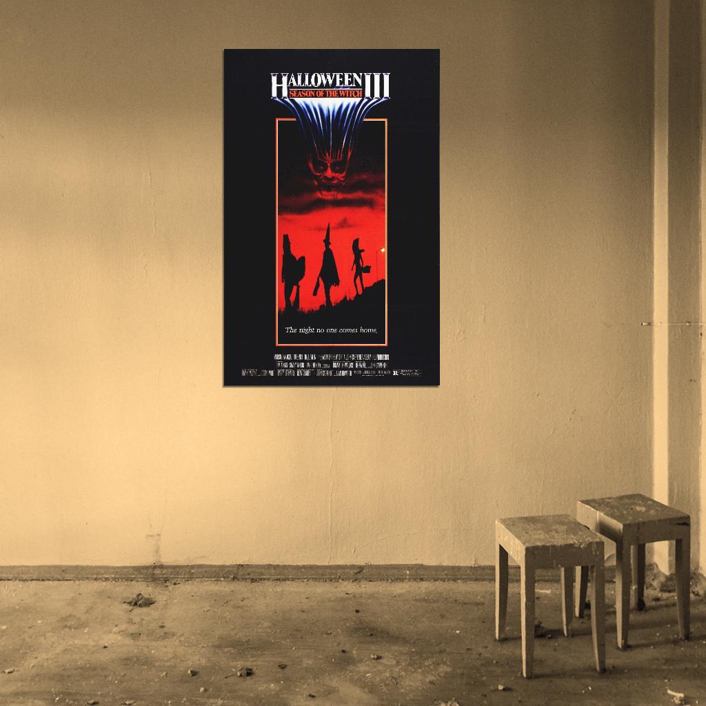 HALLOWEEN 3 Season of the Witch  SIlver Shamrock Film Retro Movie Vintage Wall Poster