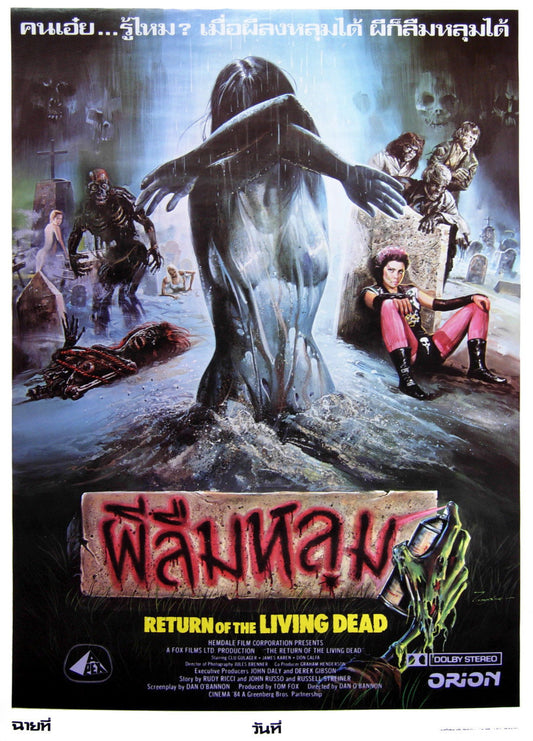 RETURN OF THE LIVING DEAD RARE Film Retro Movie Vintage Wall Poster