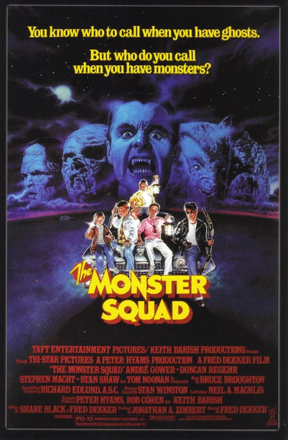 The Monster Squad 1987 Fantasy Action Classic Film Retro Movie Vintage Wall Poster