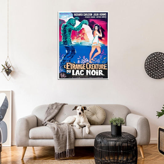THE CREATURE FROM THE BLACK LAGOON Universal Film Retro Movie Vintage Wall Poster