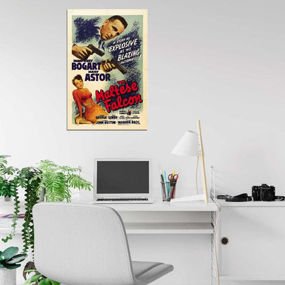 THE MALTESE FALCON Film Retro Movie Vintage Wall Poster
