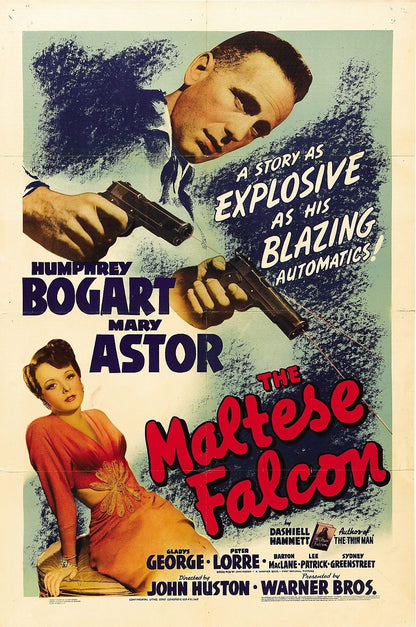 THE MALTESE FALCON Film Retro Movie Vintage Wall Poster