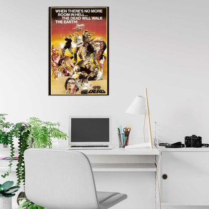 DAWN OF THE DEAD George Romero Zombies Film Retro Movie Vintage Wall Poster