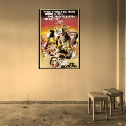 DAWN OF THE DEAD George Romero Zombies Film Retro Movie Vintage Wall Poster