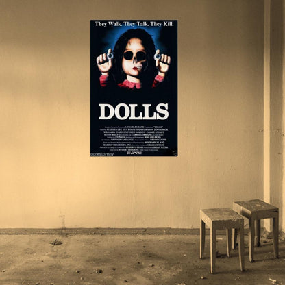 DOLLS Horror 80's Film Retro Movie Vintage Wall Poster