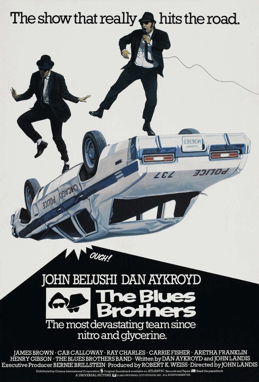 THE BLUES BROTHERS Film Retro Movie Vintage Wall Poster