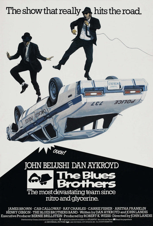 THE BLUES BROTHERS Film Retro Movie Vintage Wall Poster