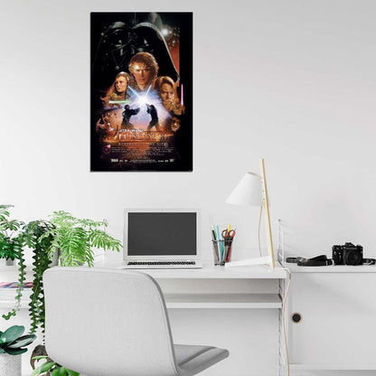 STAR WARS REVENGE OF THE SITH Episode III Film Retro Movie Vintage Wall Poster