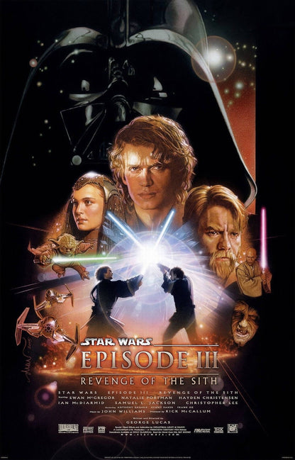 STAR WARS REVENGE OF THE SITH Episode III Film Retro Movie Vintage Wall Poster