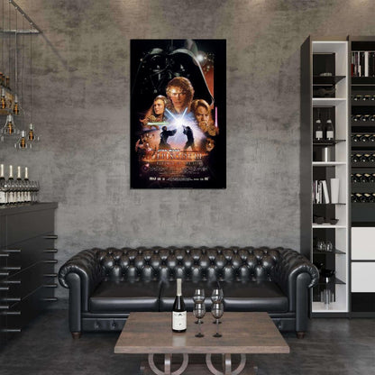 STAR WARS REVENGE OF THE SITH Episode III Film Retro Movie Vintage Wall Poster