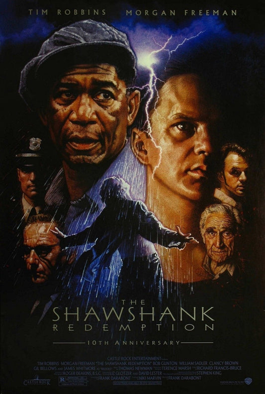 THE SHAWSHANK REDEMPTION 1994 Film Retro Movie Vintage Wall Poster