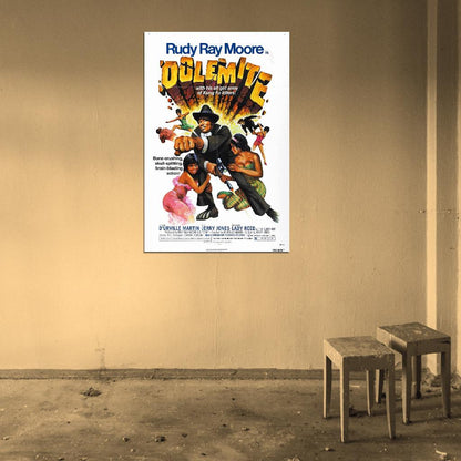 DOLEMITE Blaxploitation Shaft Film Retro Movie Vintage Wall Poster