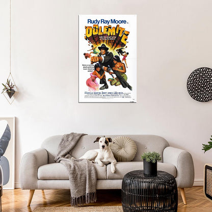 DOLEMITE Blaxploitation Shaft Film Retro Movie Vintage Wall Poster